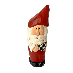 Eddie Walker Santa Figurine Midwest Cannon Falls 10” Holding Heart Christmas